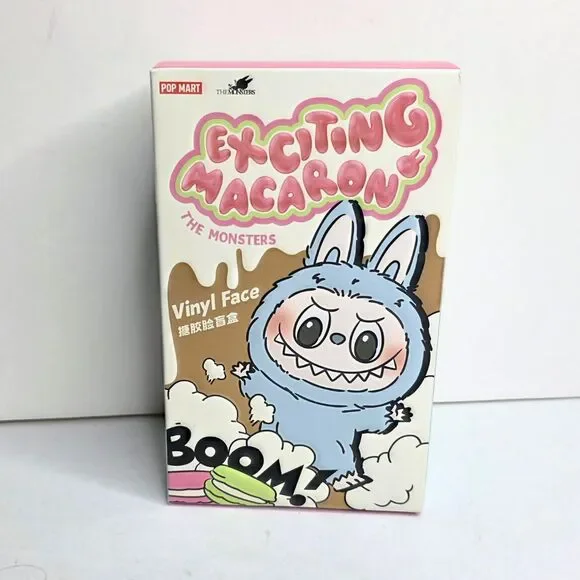 POP MART The Monsters EXCITING MACARON Vinyl Face Blind Box Labubu - NEW SEALED - Picture 1 of 6